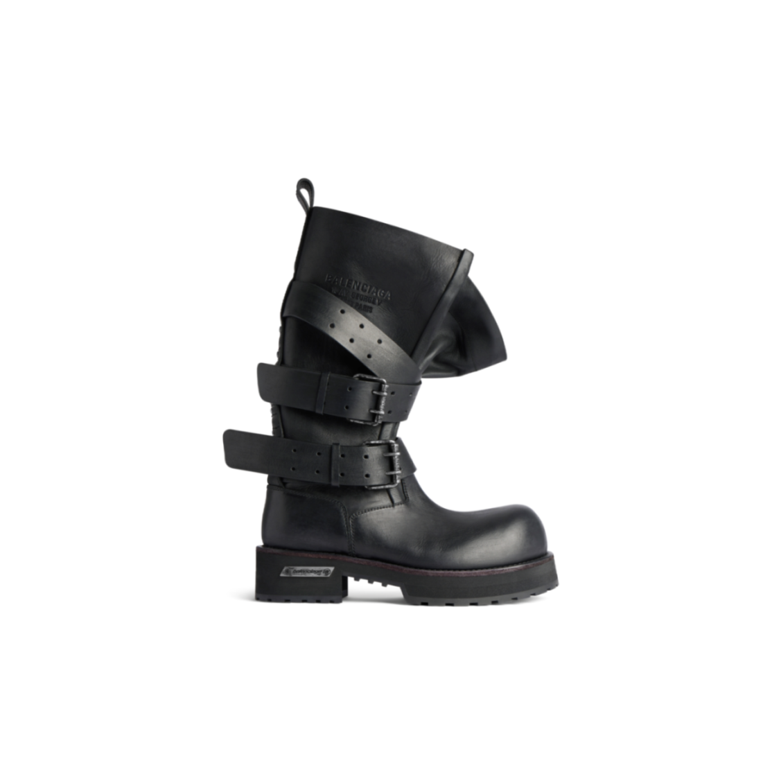 BALENCIAGA WOMEN'S VENOM HIGH BOOT IN BLACK 833594WBEQ11000